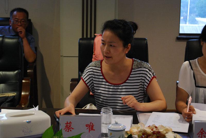 常德市档案局业务指导科科长蔡唯反馈评估意见
