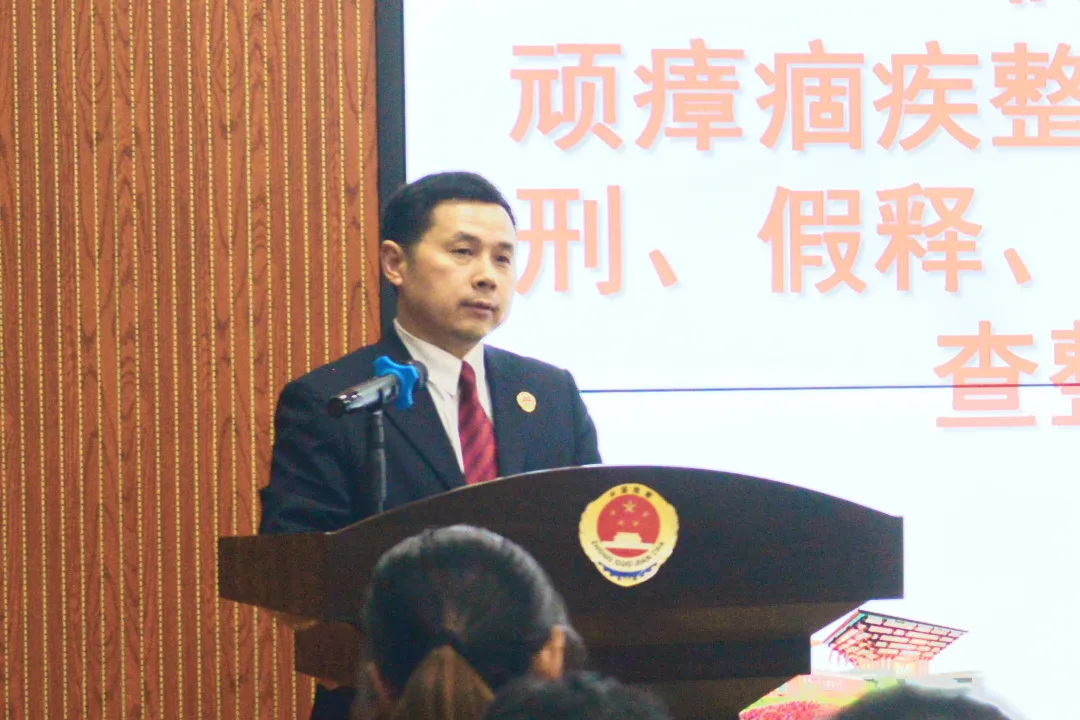 临澧县检察院召开顽瘴痼疾整治及开展违规违法办理减刑、假释、暂予监外执行案件全面排查整治工作专题会议